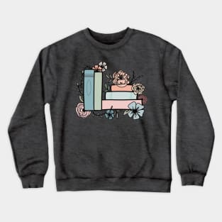 Books and Flowers Crewneck Sweatshirt